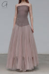 marc le bihan tube top dress 21930 VIEUX ROSE old rose
